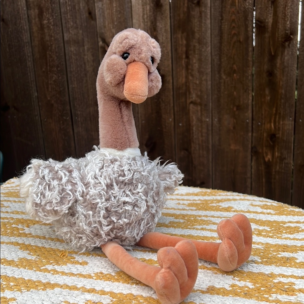 Gund Plush Stuffed Animal Ostrich Bird Brown and Tan - Picture 3 of 13